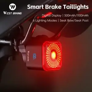 WEST BIKING Bicycle Rear Light Brake