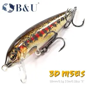 B&U Sinking Minnow Wobblers Fishing Lures